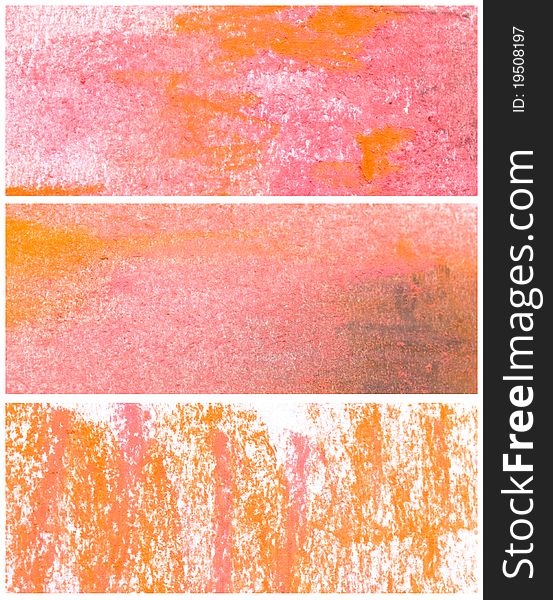 Abstract dry pastels banners, intesting background