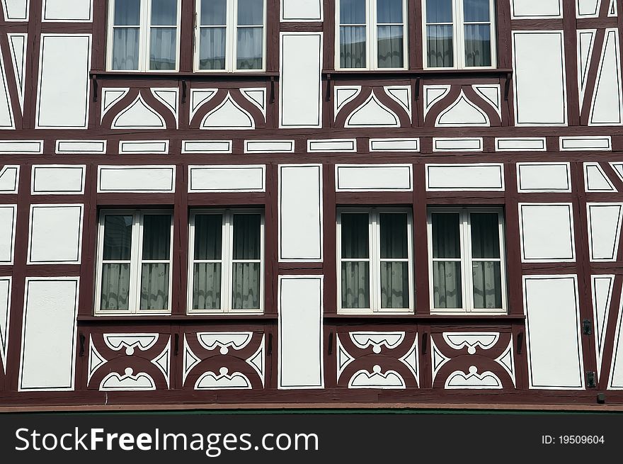 Old half timber house in the historical old town of Mainz - Germany. Old half timber house in the historical old town of Mainz - Germany