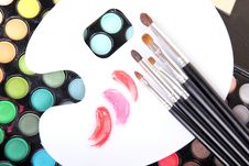 Professional Tools For Make-up Artist Stock Image