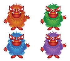 Hairy Monster Royalty Free Stock Photos Hairy Monster Royalty Free Stock Photos