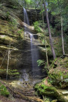 Waterfall In Hocking HIlls Ohio Royalty Free Stock Images Waterfall In Hocking HIlls Ohio Royalty Free Stock Images