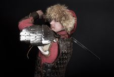 Warrior Is Slashing Royalty Free Stock Photos Warrior Is Slashing Royalty Free Stock Photos
