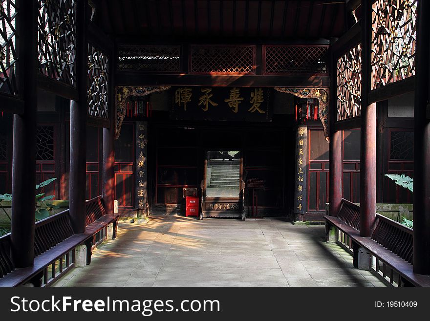 China Sichuan folk historical architecture, rich family. China Sichuan folk historical architecture, rich family.