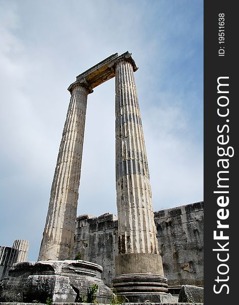 The columns of Apollo Temple