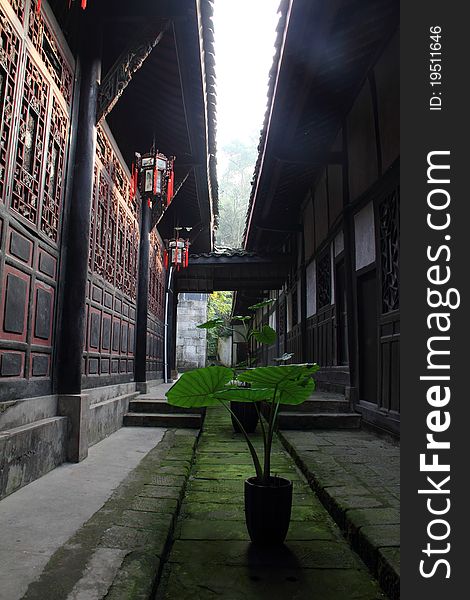 China Sichuan folk historical buildings