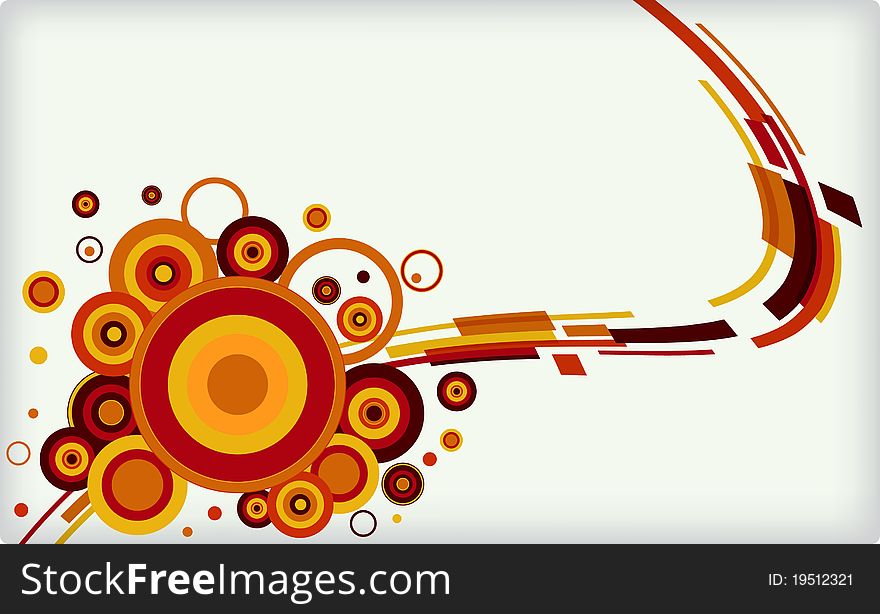 Abstract background with some circles different colors and place for text. Vector illustration. Abstract background with some circles different colors and place for text. Vector illustration.