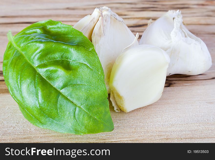Garlic And Leaf Basil