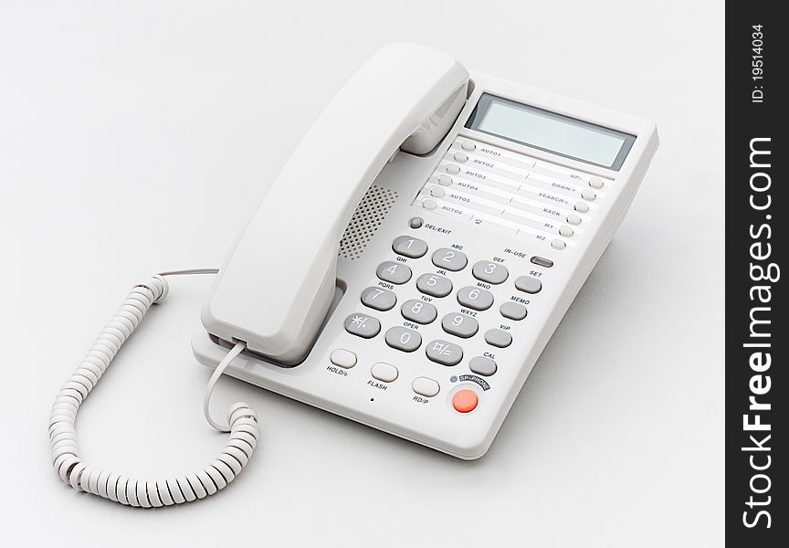 Office Telephone Isolated