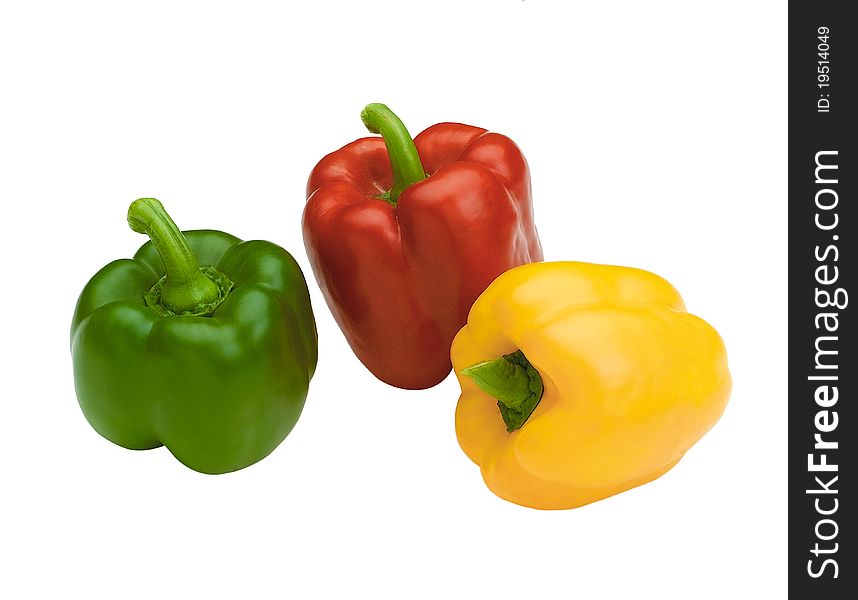 Sweet Pepper Isolated On White