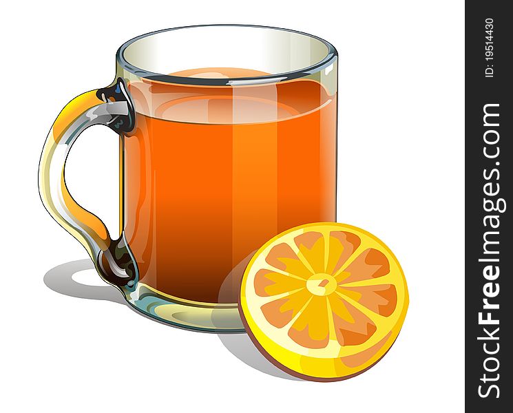 Illustration of a pitcher of orange juice