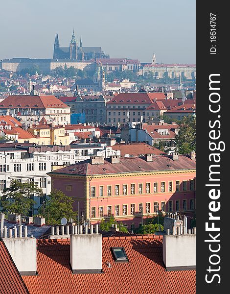 Prague Castle as seen from Vysehrad