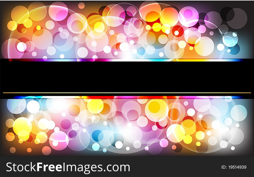 Abstract lights background. Vector illustration.