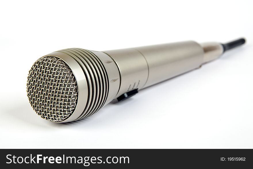 Wireless Microphone On White Background