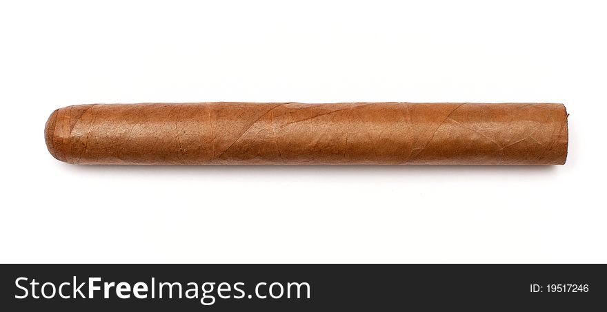 Long elegant brown cigar / 1 1