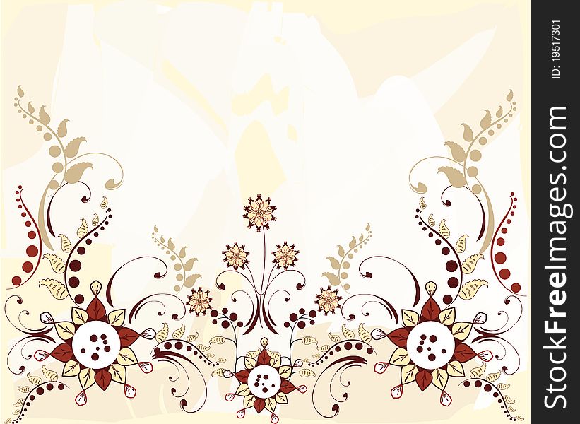Background with a pattern of small flowers. Background with a pattern of small flowers