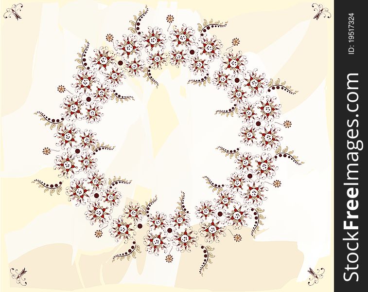 Background with a pattern in the form of small flowers. Background with a pattern in the form of small flowers