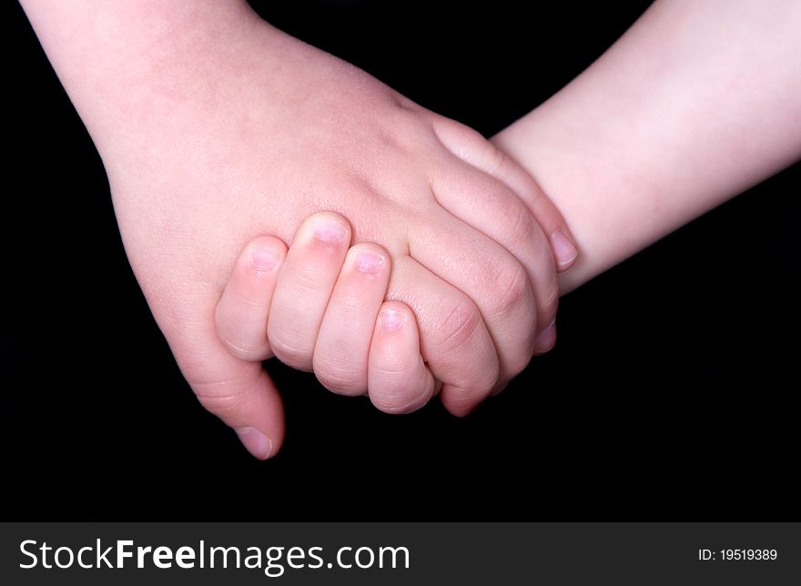 Touching Photo of Two Children Holding Hands