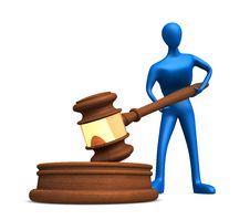Person With Judicial Gavel Stock Photos Person With Judicial Gavel Stock Photos
