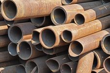 Steel Pipes Front View 3 Royalty Free Stock Images Steel Pipes Front View 3 Royalty Free Stock Images