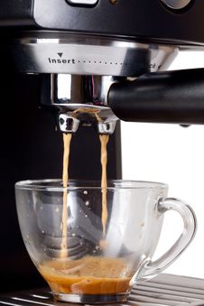 Espresso Machine Brewing A Coffee Espresso Royalty Free Stock Images Espresso Machine Brewing A Coffee Espresso Royalty Free Stock Images