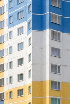 Tall Apartments Building As A Background Royalty Free Stock Images