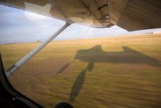 Small Aircraft Landing Royalty Free Stock Image Small Aircraft Landing Royalty Free Stock Image