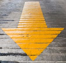 Yellow Arrows Pointing Down Royalty Free Stock Photos Yellow Arrows Pointing Down Royalty Free Stock Photos