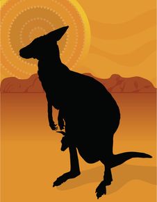 Kangaroo Outback Royalty Free Stock Photos Kangaroo Outback Royalty Free Stock Photos
