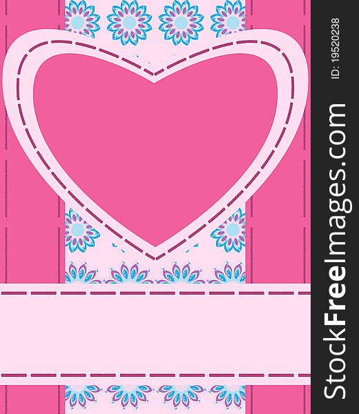 Greeting card with heart