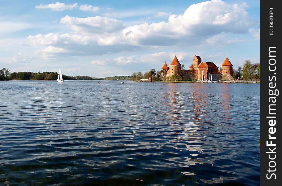 Panorama of Castle Trakai, Lithuania