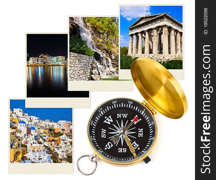 Greece Photography And Compass