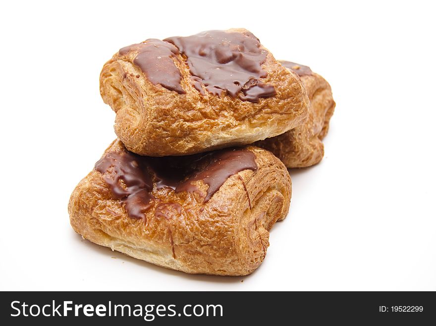 Puff pastry with chocolates