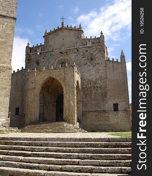 Sicily Erice Medieval Church Cathedral