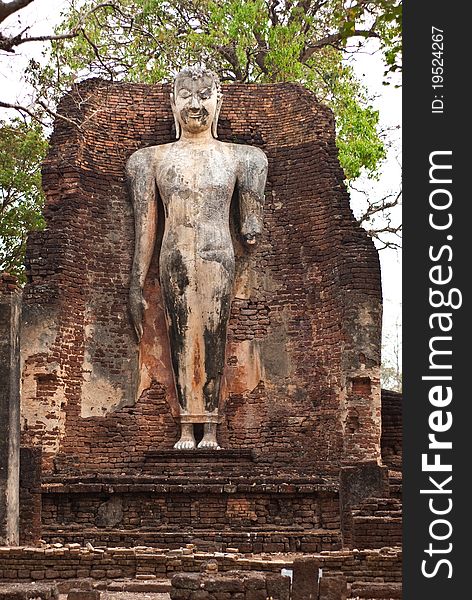 Buddha Image in Wat Phra Si lriyabot at Kamphaeng Phet Historical Park, Kamphaeng Phet Province, Thailand. Buddha Image in Wat Phra Si lriyabot at Kamphaeng Phet Historical Park, Kamphaeng Phet Province, Thailand