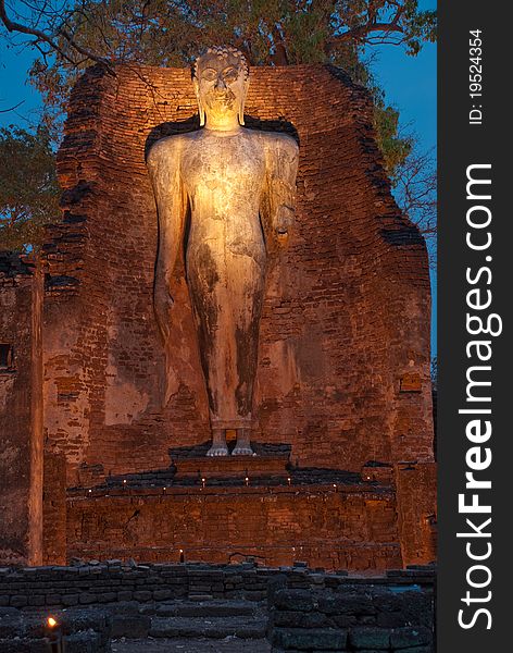 Buddha Image in Wat Phra Si lriyabot at Kamphaeng Phet Historical Park, Kamphaeng Phet Province, Thailand. Buddha Image in Wat Phra Si lriyabot at Kamphaeng Phet Historical Park, Kamphaeng Phet Province, Thailand