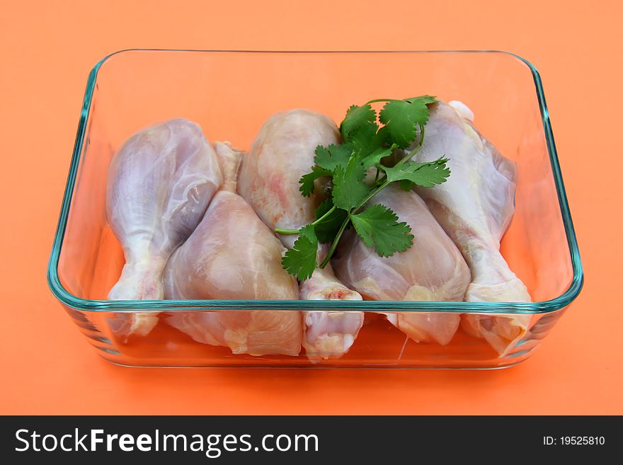 Raw Chicken drumsticks