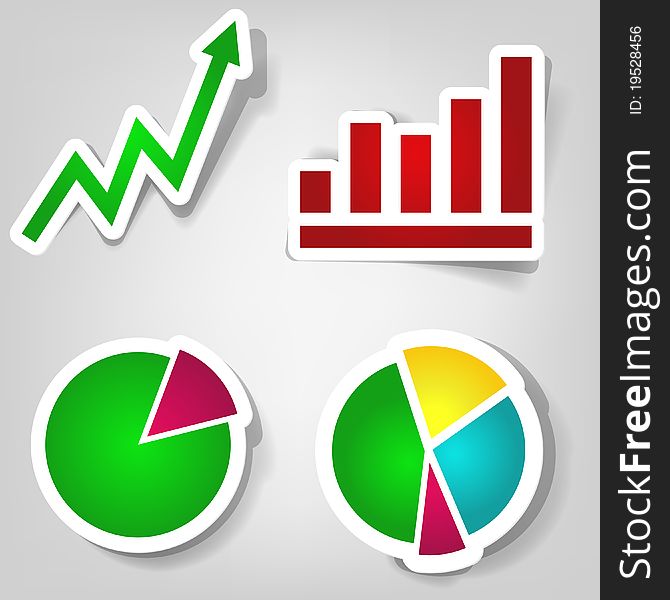 Set of design elements for making presentations. Set of design elements for making presentations