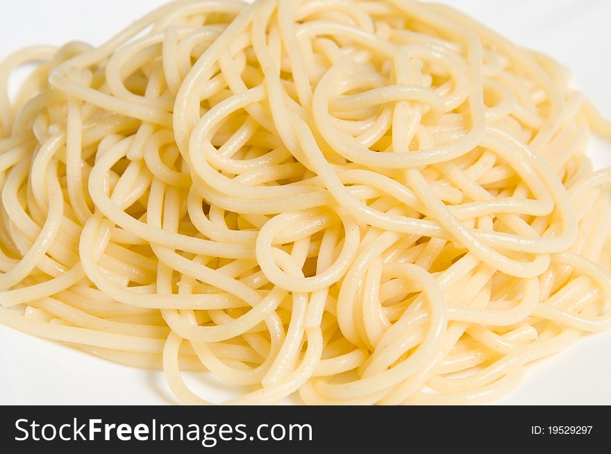 Close up of italian spaghetti