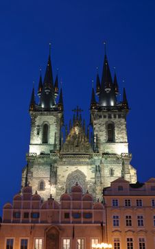 Church Of Our Lady Before Tyn Royalty Free Stock Photo Church Of Our Lady Before Tyn Royalty Free Stock Photo