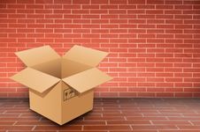 Boxs On Brick Wall Stock Images Boxs On Brick Wall Stock Images