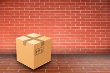 Boxs On Brick Wall Stock Images Boxs On Brick Wall Stock Images