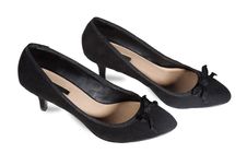 Women S Suede Shoes Of Black Stock Images Women S Suede Shoes Of Black Stock Images