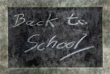 Grunge Blackboard Back To School Royalty Free Stock Image Grunge Blackboard Back To School Royalty Free Stock Image