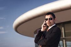 Business Executive On Phone. Royalty Free Stock Image Business Executive On Phone. Royalty Free Stock Image