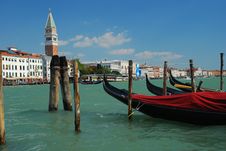 Venice, San Marco And Gondola Stock Photo Venice, San Marco And Gondola Stock Photo