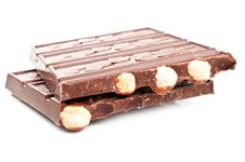 Bar Of Chocolate With Nuts Stock Image Bar Of Chocolate With Nuts Stock Image