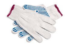 Pair Of New Work Gloves Stock Photography Pair Of New Work Gloves Stock Photography