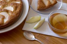 Apple Pie And Tea Stock Image