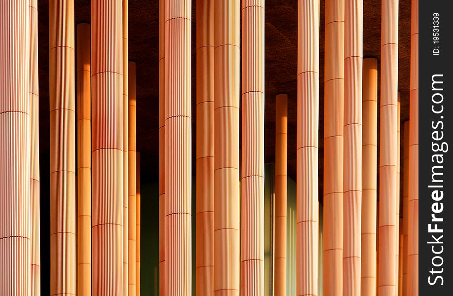 Detail of a modern building placed in Zaragoza