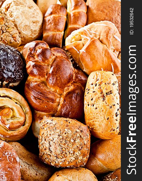 Assortment of freshly baked bread. Assortment of freshly baked bread